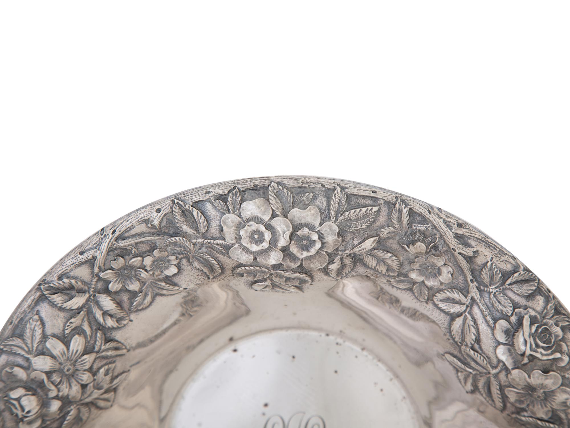 An American Silver Repoussé Floral Border Bowl — S. KIRK & SONS, CO., BALTIMORE