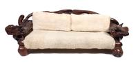 A Driftwood Furniture Suite Height of couch 32 x width 100 x depth 42 inches.