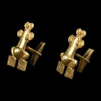 Two Veraguas Tumbaga Frog Pendants