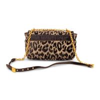 CHRISTIAN DIOR, CARO BAG IN VELVET LEOPARD JACQUARD