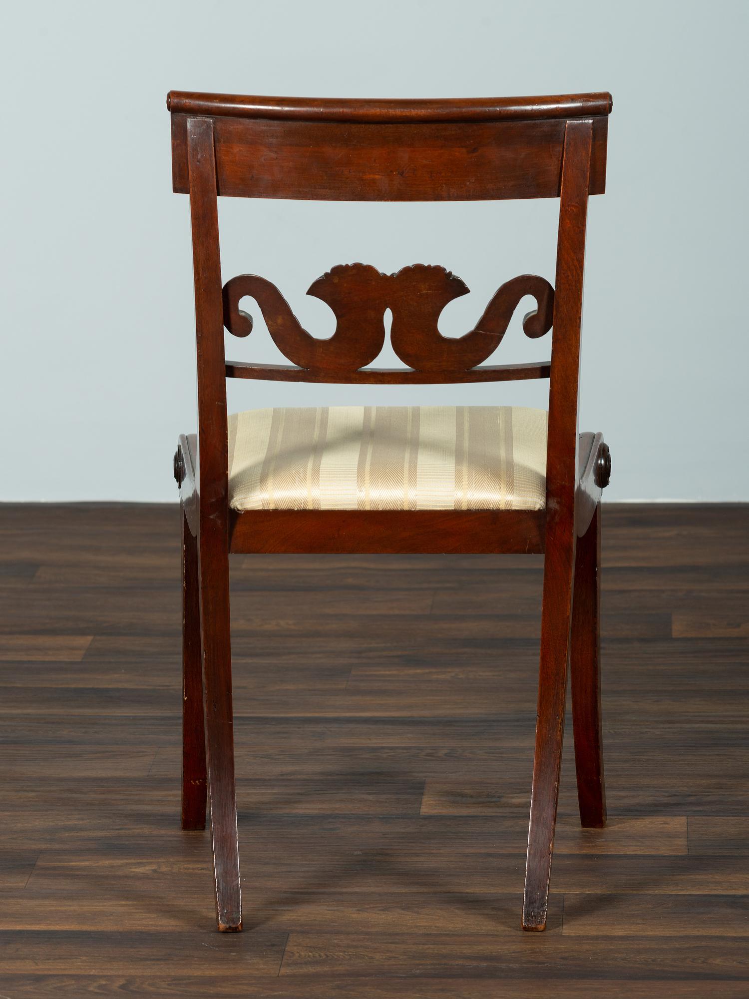 A Set of Ten Classical Mahogany Dining Chairs