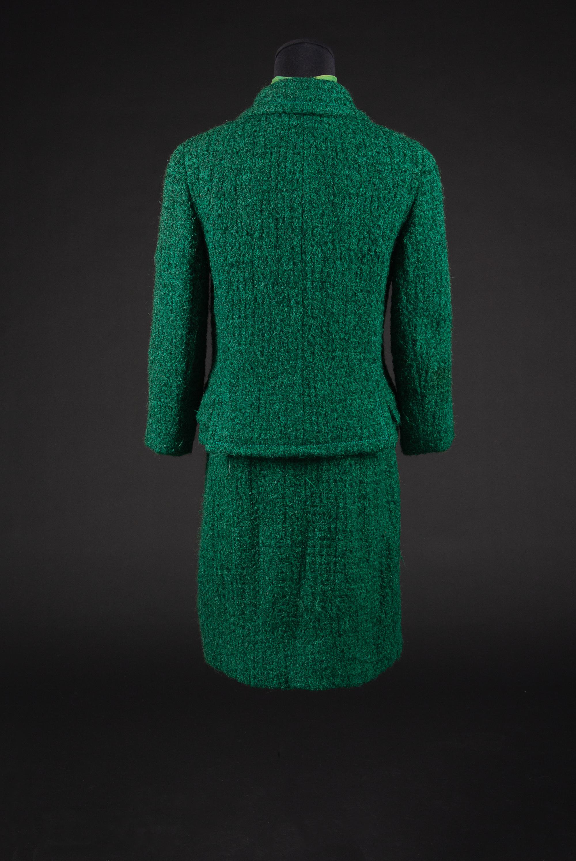 Christian Dior by Marc Bohan Haute Couture Ensemble, Autumn-Winter 1965 — Worn by Olivia de Havilland for a book signing following her release of Every Frenchman Has One.