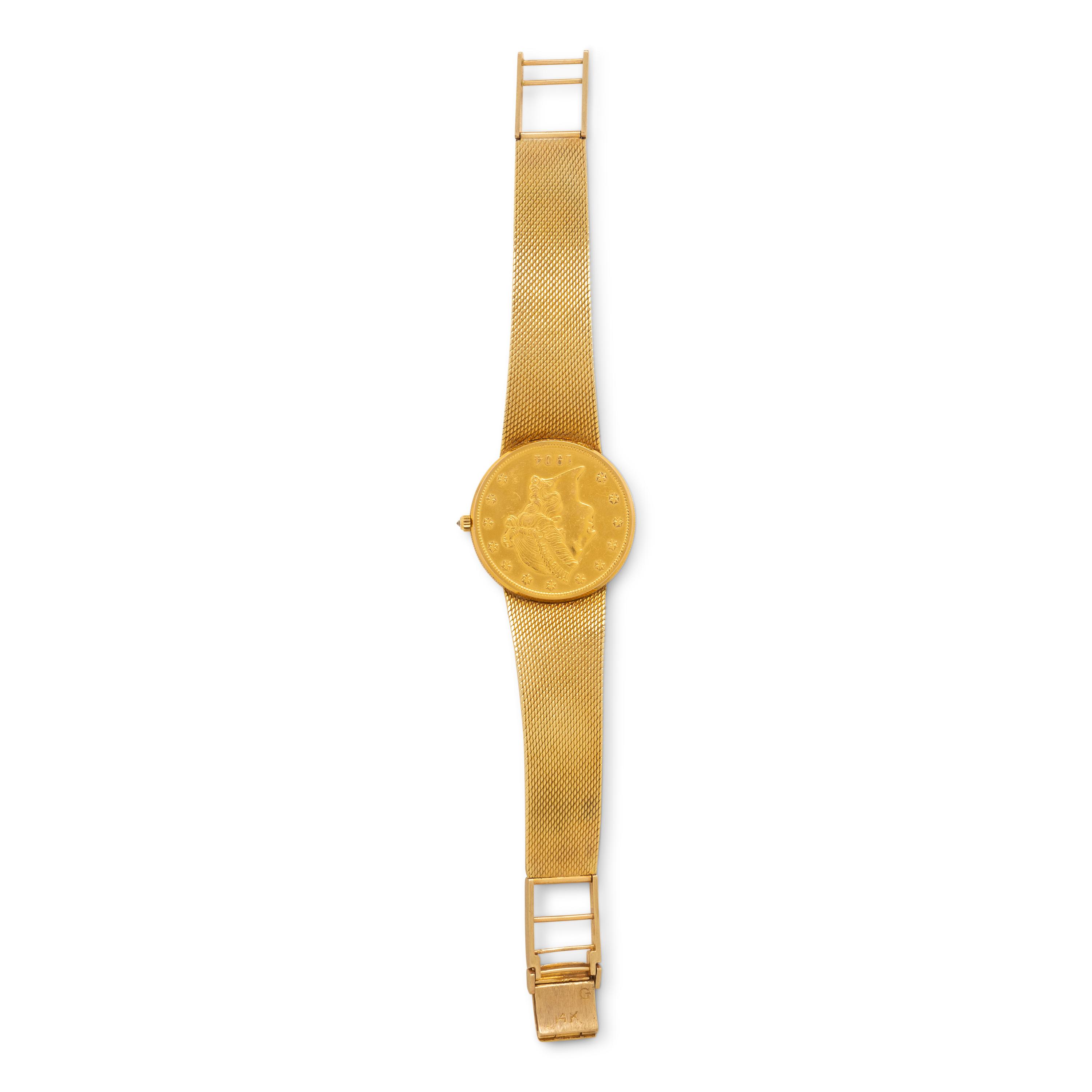 Corum, 18K Yellow Gold Coin Watch