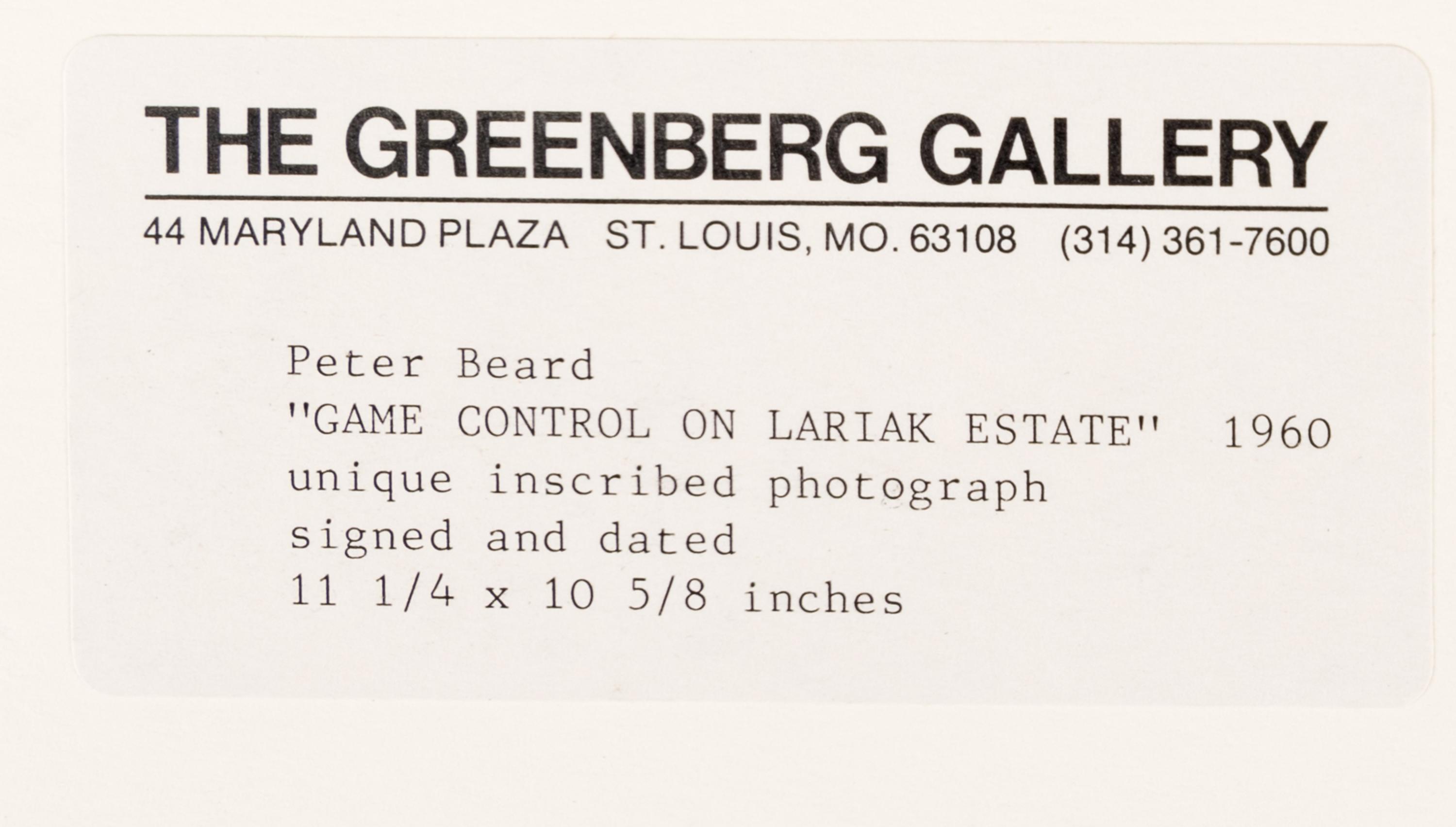 Game Control on Lariak Estate for Gilbert Coleville (from The End of the Game ), 1960