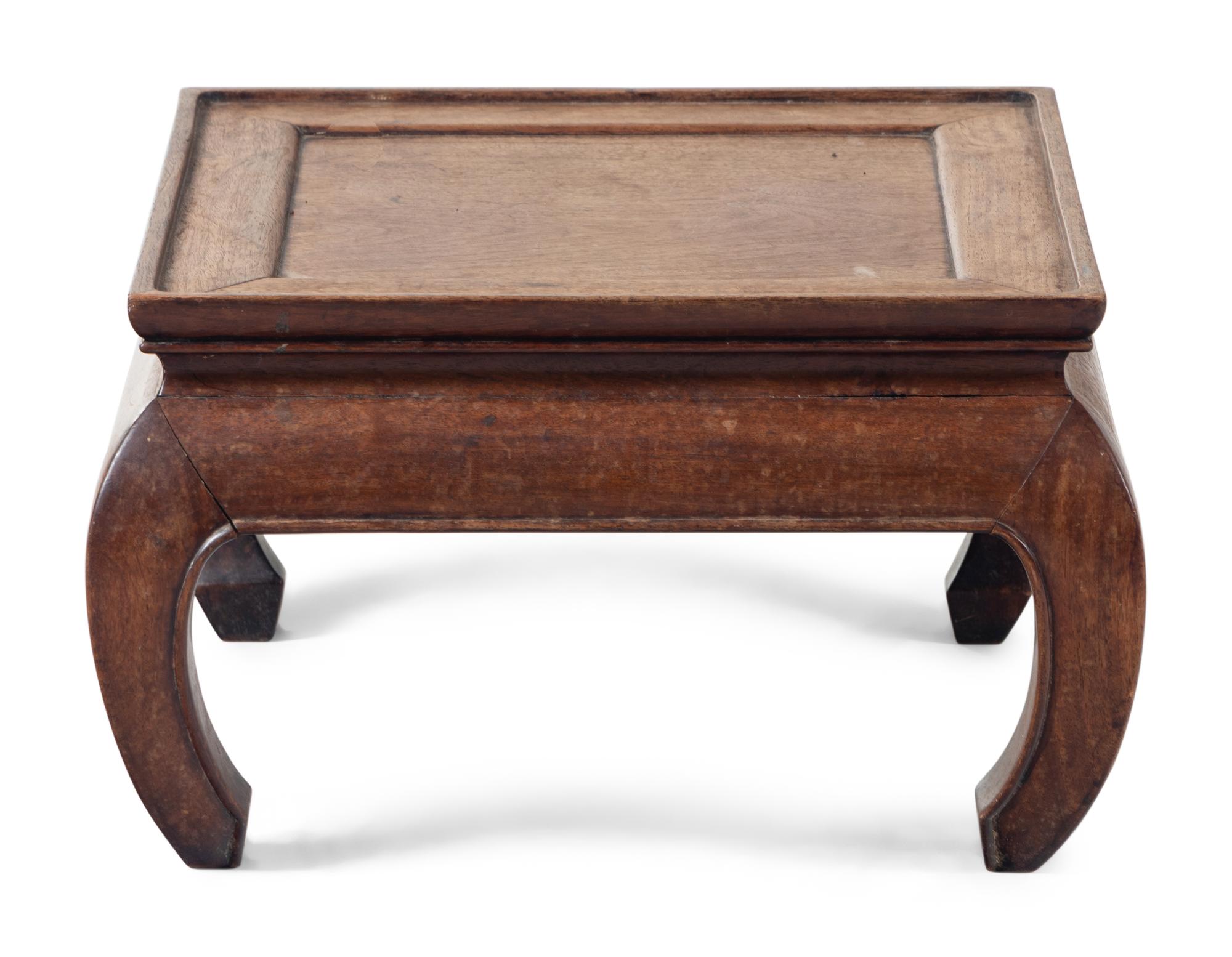 A Set of Two Chinese Huali Wood Square Stands