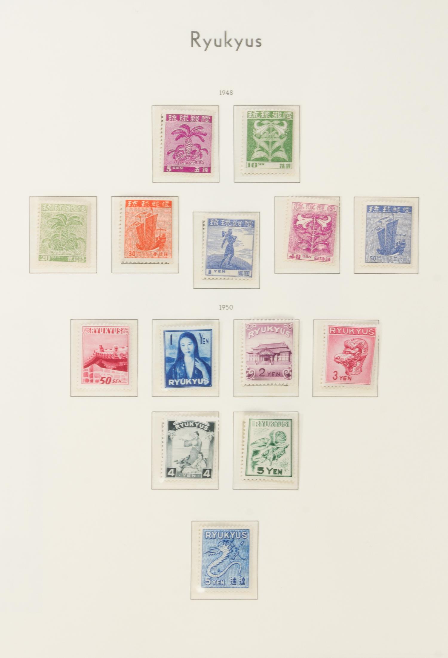A Collection of Ryukyu Island Postage Stamps — LEUCHTTURM-BRIEFMARKENALBUM