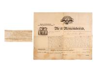 [NEW YORK]. Ephemera related to the state of New York highlighted by a rare copy of an 1871 New York Times investigative report on Boss William M. Tweed and the Tammany Democrats.
