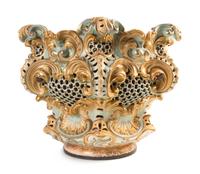 A Continental Faience Basin Height 15 x width 19 inches.
