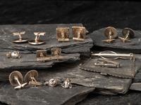 Navajo and Zuni Silver and Turquoise Men's Wear Jewelry