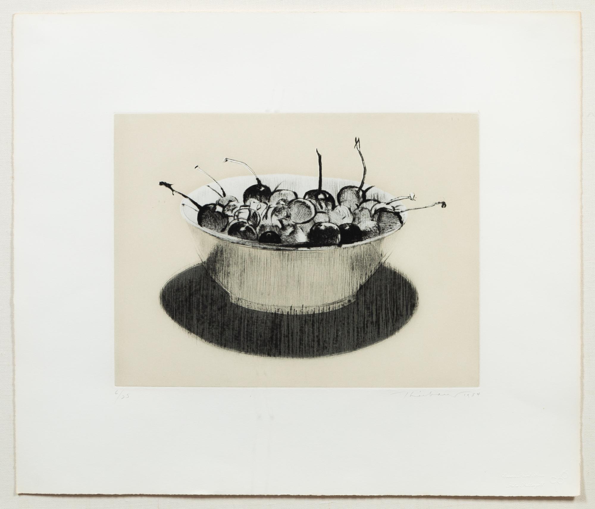 Wayne Thiebaud, (American, b. 1920), Cherries, 1984