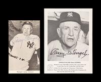A Collection of Casey Stengel Signed Autographs (Beckett Authentication Services)