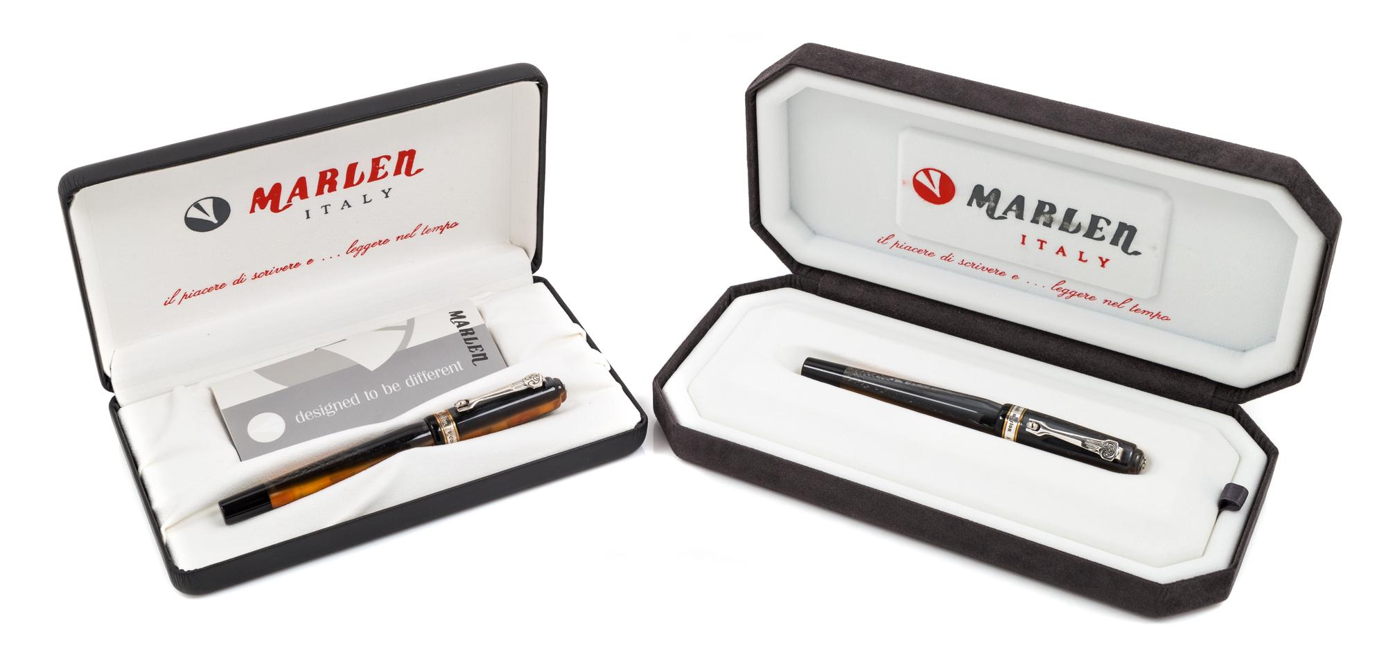 A Pair of Marlen Continenti: Africa Special Edition Fountain Pens