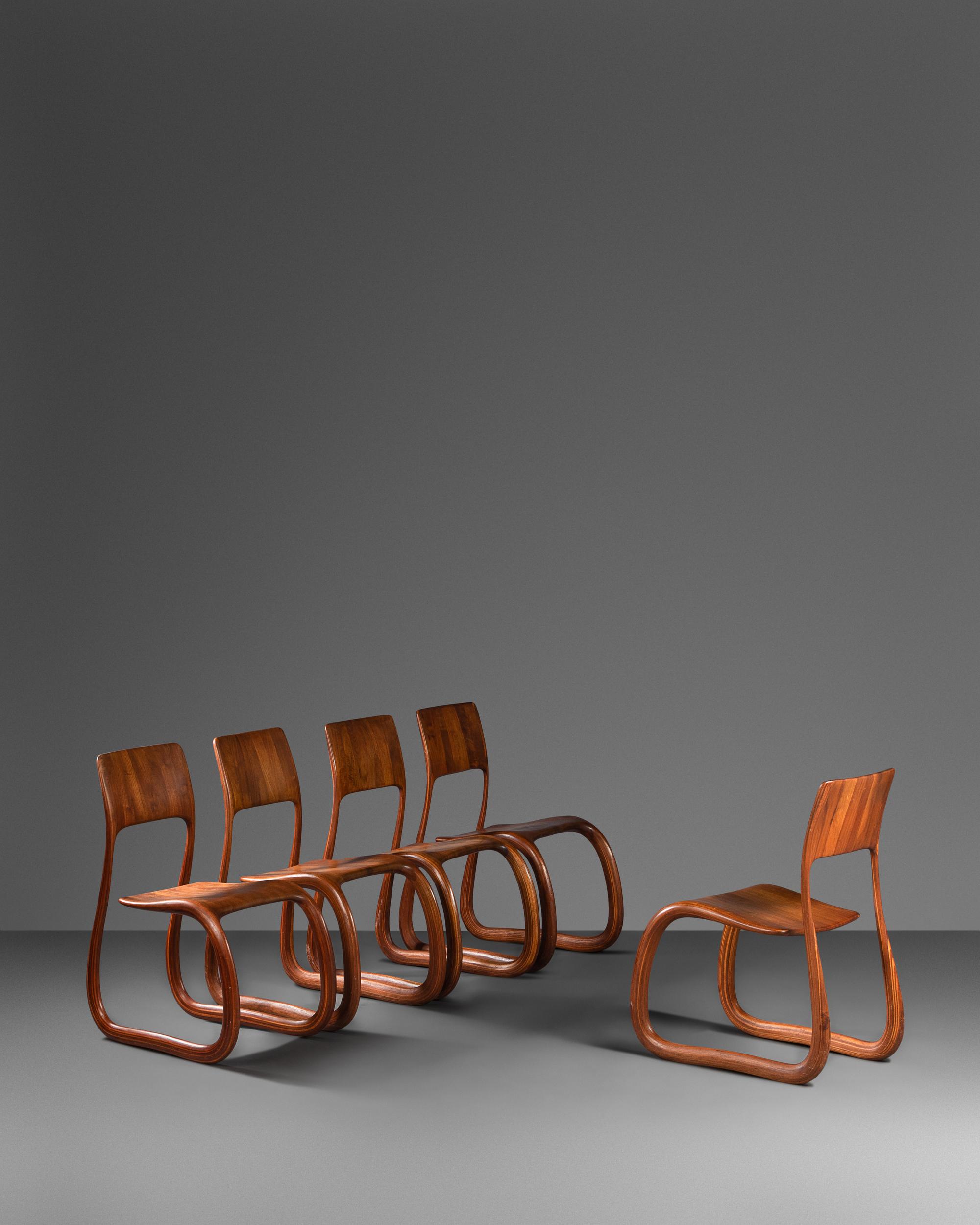 Set of Five Dining Chairs