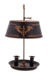 A French Tole Bouillotte Lamp