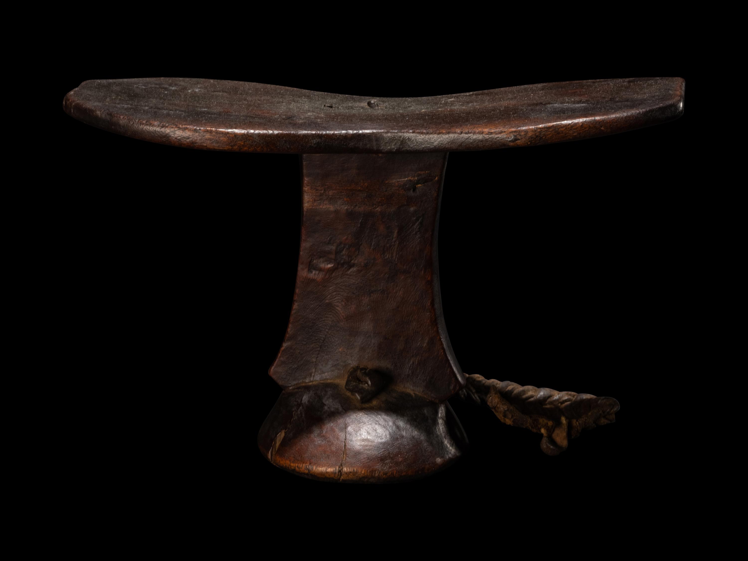A Turkana Wood Head Rest