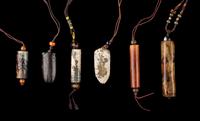 Six Chinese Archaistic Jade Pendants