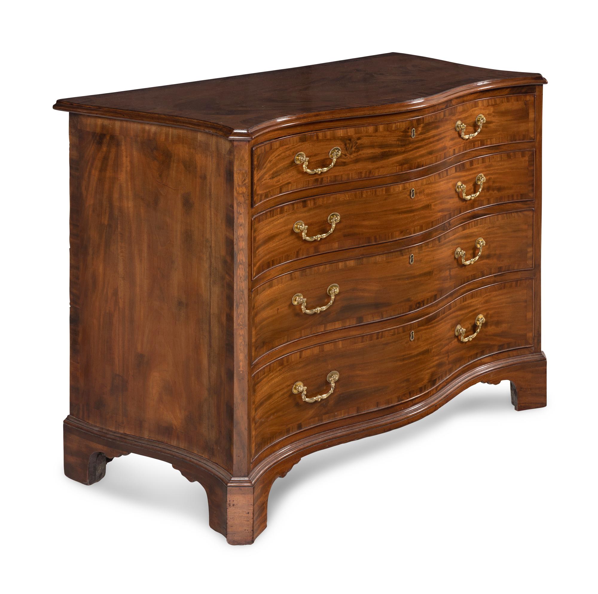 A George III Mahogany Serpentine Chest of Drawers
