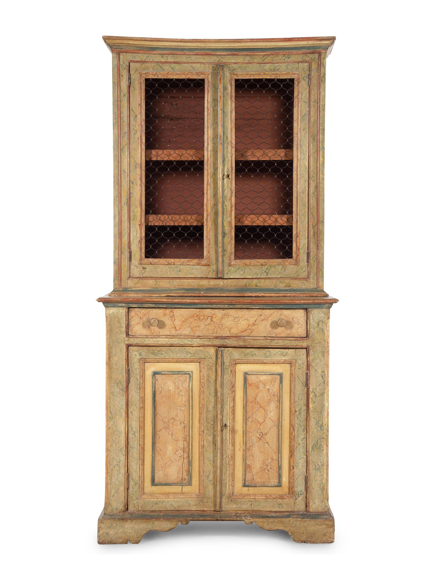 An Italian Painted Cupboard
