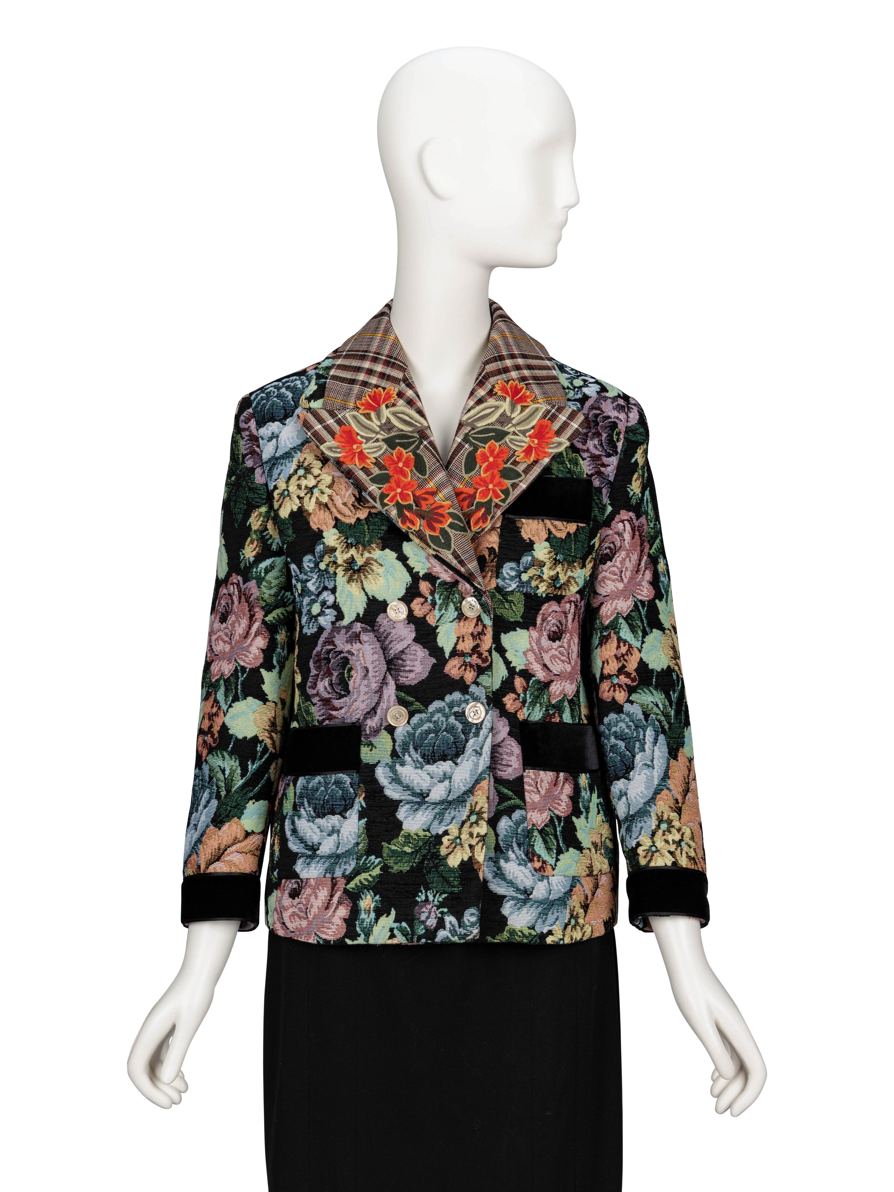 Gucci, Floral Jacquard Jacket