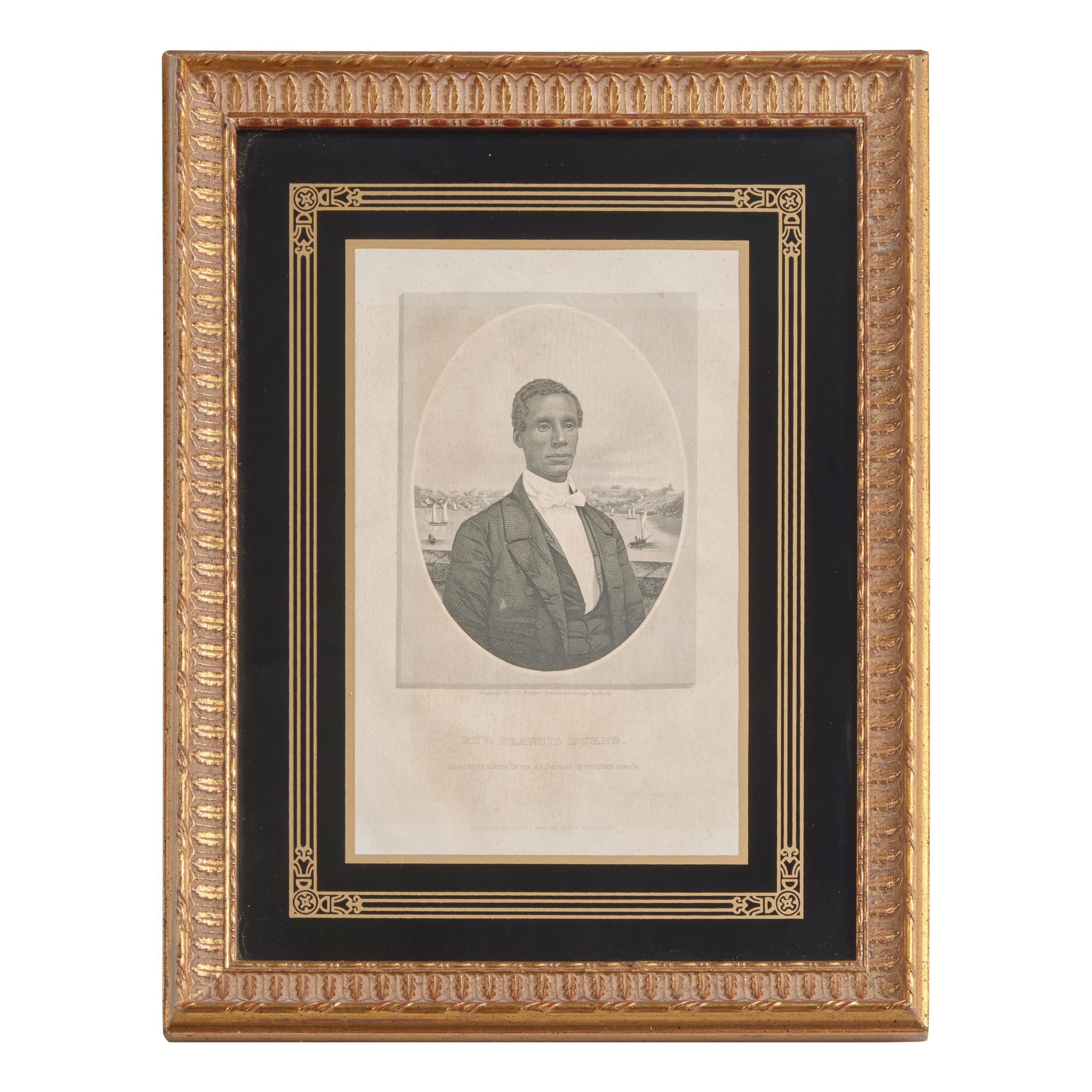 [African-Americana] Buttre, J.C. Engraving of Albany Abolitionist Rev. Francis Burns