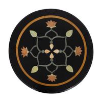 Two Italian Pietra Dura and Wrought-Iron Guéridons — 20TH CENTURY