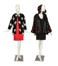 Four Geoffrey Beene Items: Two Coats & Two Dresses, 1990