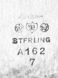 An American Silver Bowl, Watson Co., Attleboro, MA, retailed by Cartier, having a scalloped border.