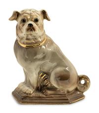 A Group of Staffordshire and Other Models of Pugs