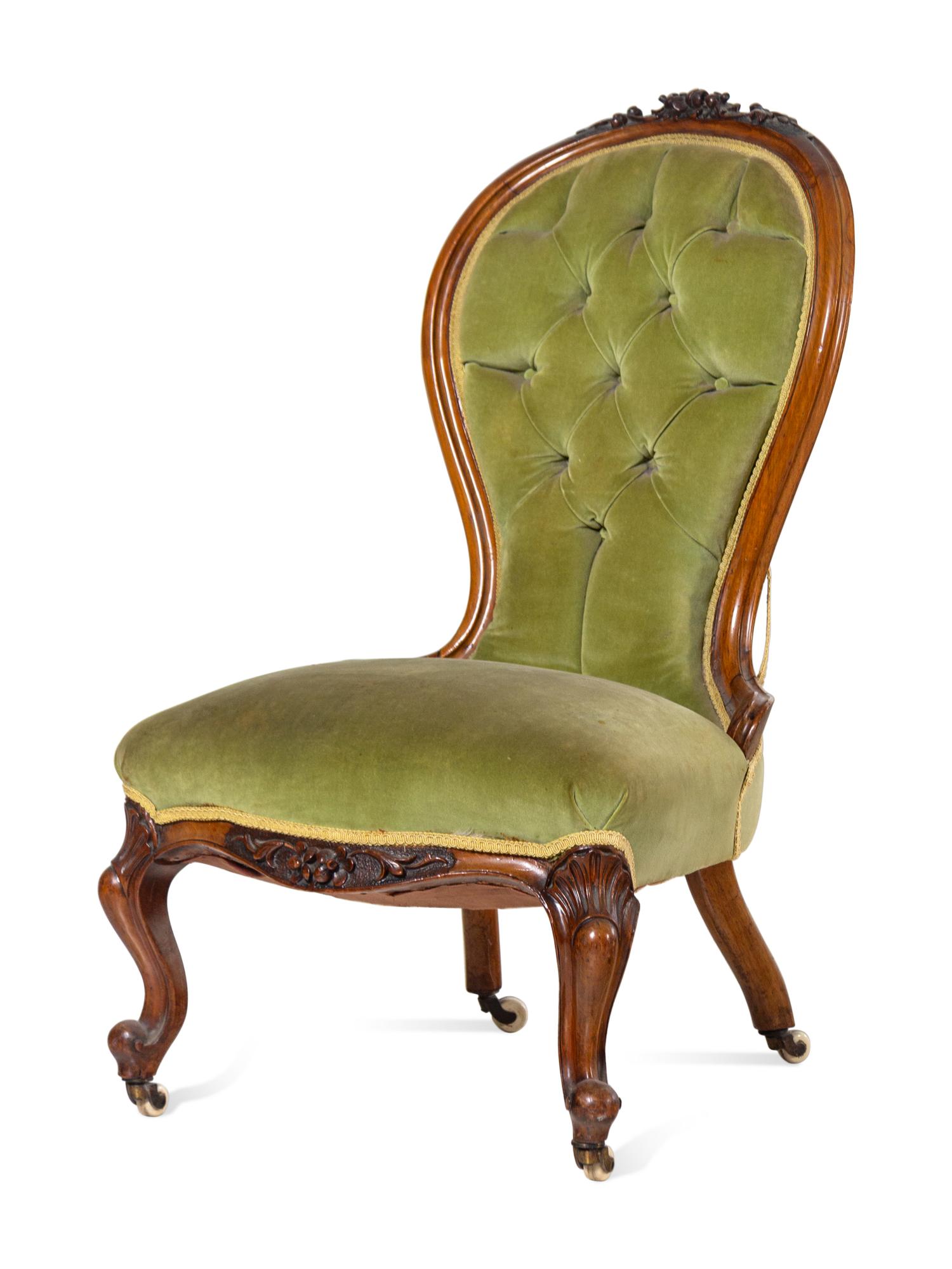 A Victorian Gentleman's and Lady's Mahogany Chair Set