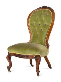 A Victorian Gentleman's and Lady's Mahogany Chair Set