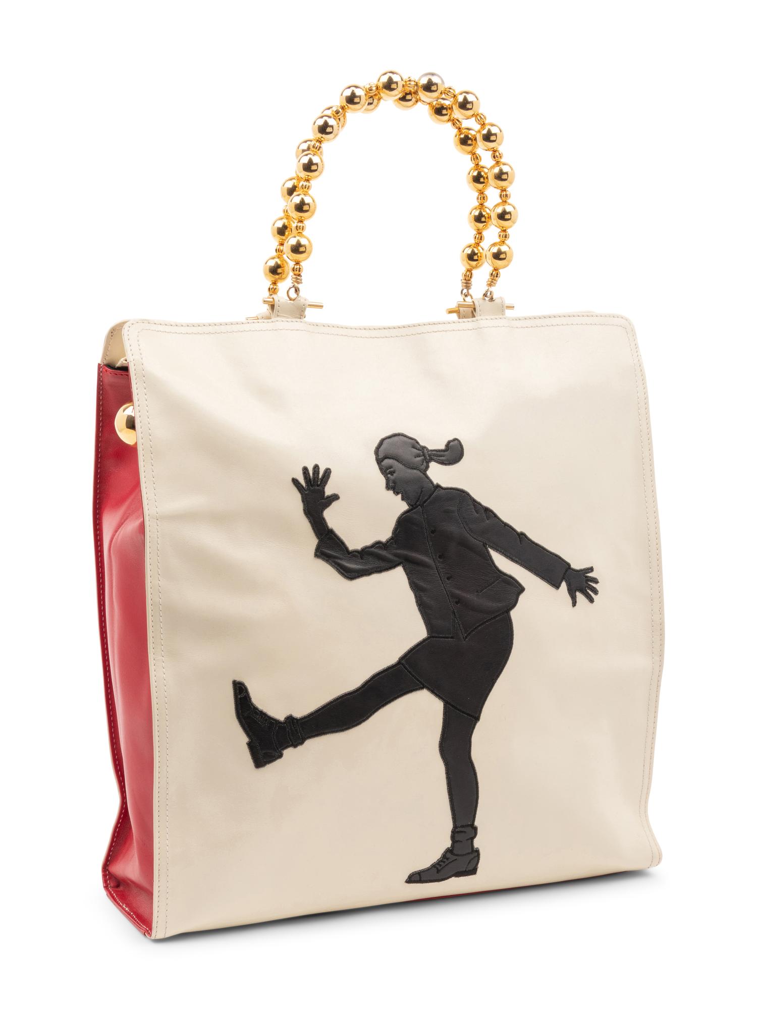 Collection of Four Designer Bags; One YSL, Two Moschino, One Gucci, 1980s-2007