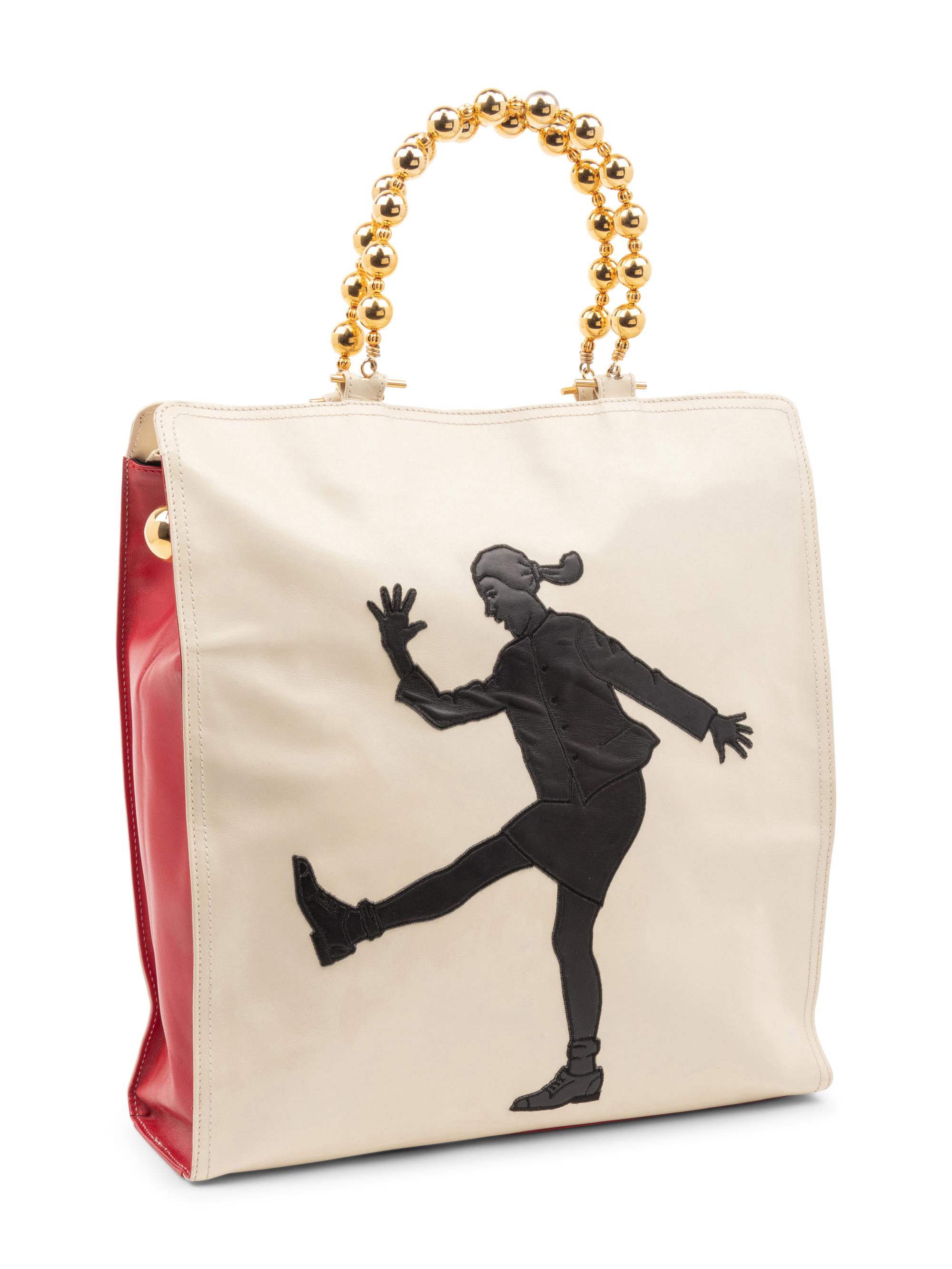 Collection of Four Designer Bags; One YSL, Two Moschino, One Gucci, 1980s-2007