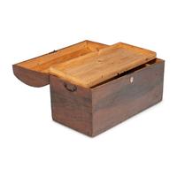 A Federal Grain-Painted Pine Domed-Top Blanket Chest