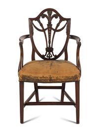 A George III Mahogany Armchair