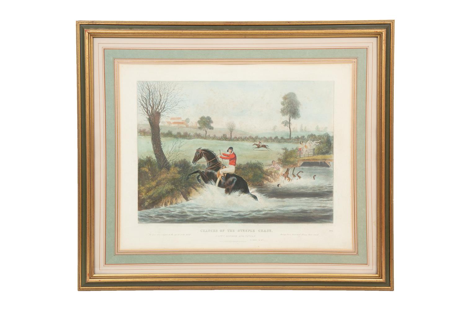 Chances of the Steeple Chase, 1826 (a set of eight)