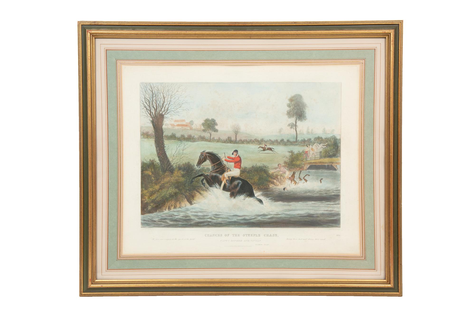 Chances of the Steeple Chase, 1826 (a set of eight)