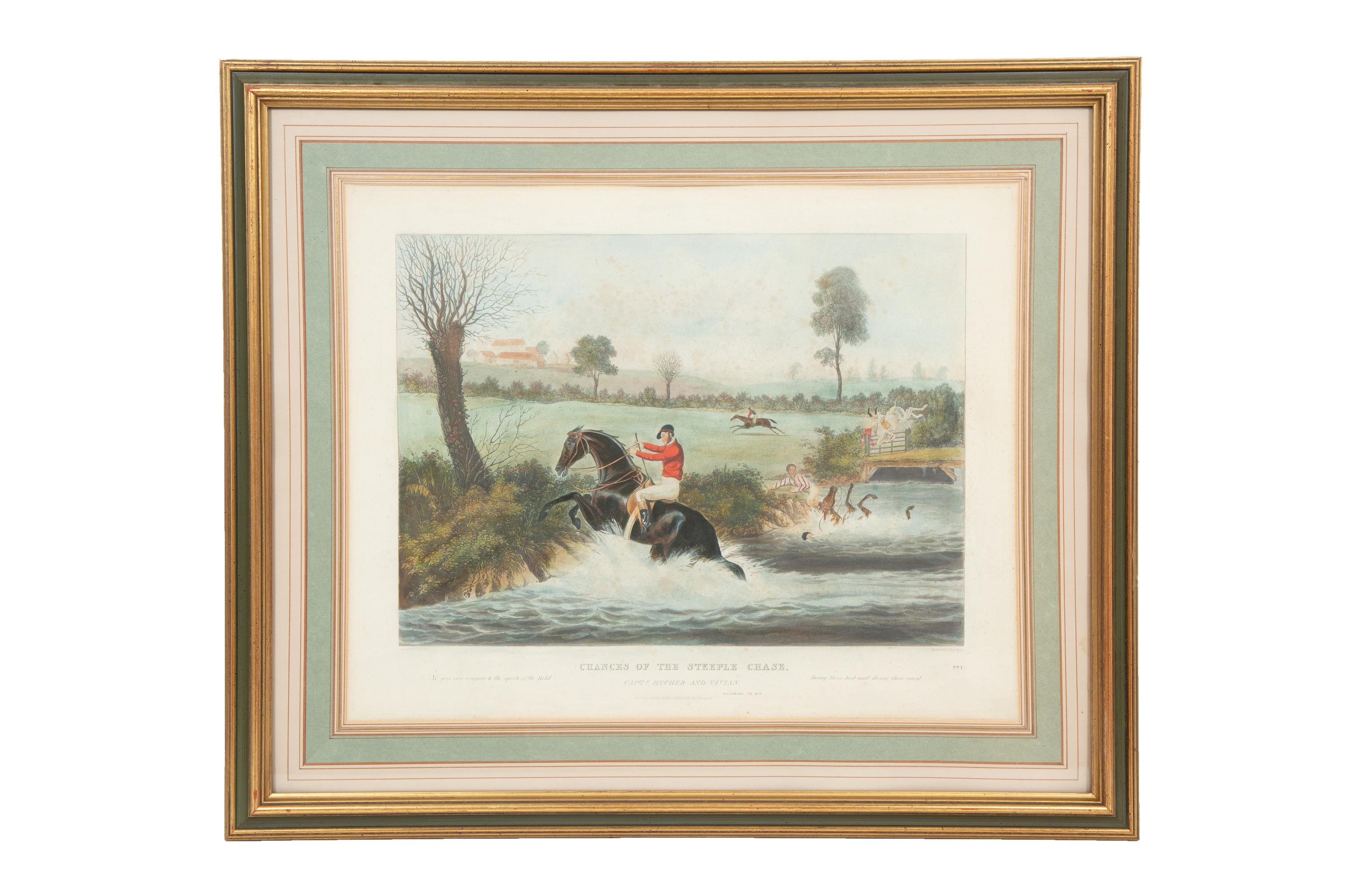 Chances of the Steeple Chase, 1826 (a set of eight)