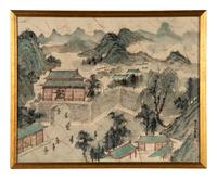 Two Chinese Silk Screen Prints