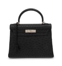 Hermès Kelly 25 in Ardoise Ostrich, 2001