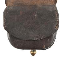 [CIVIL WAR]. A group of 2 federal cap pouches by H.G. Haedrich, Philadelphia, PA.