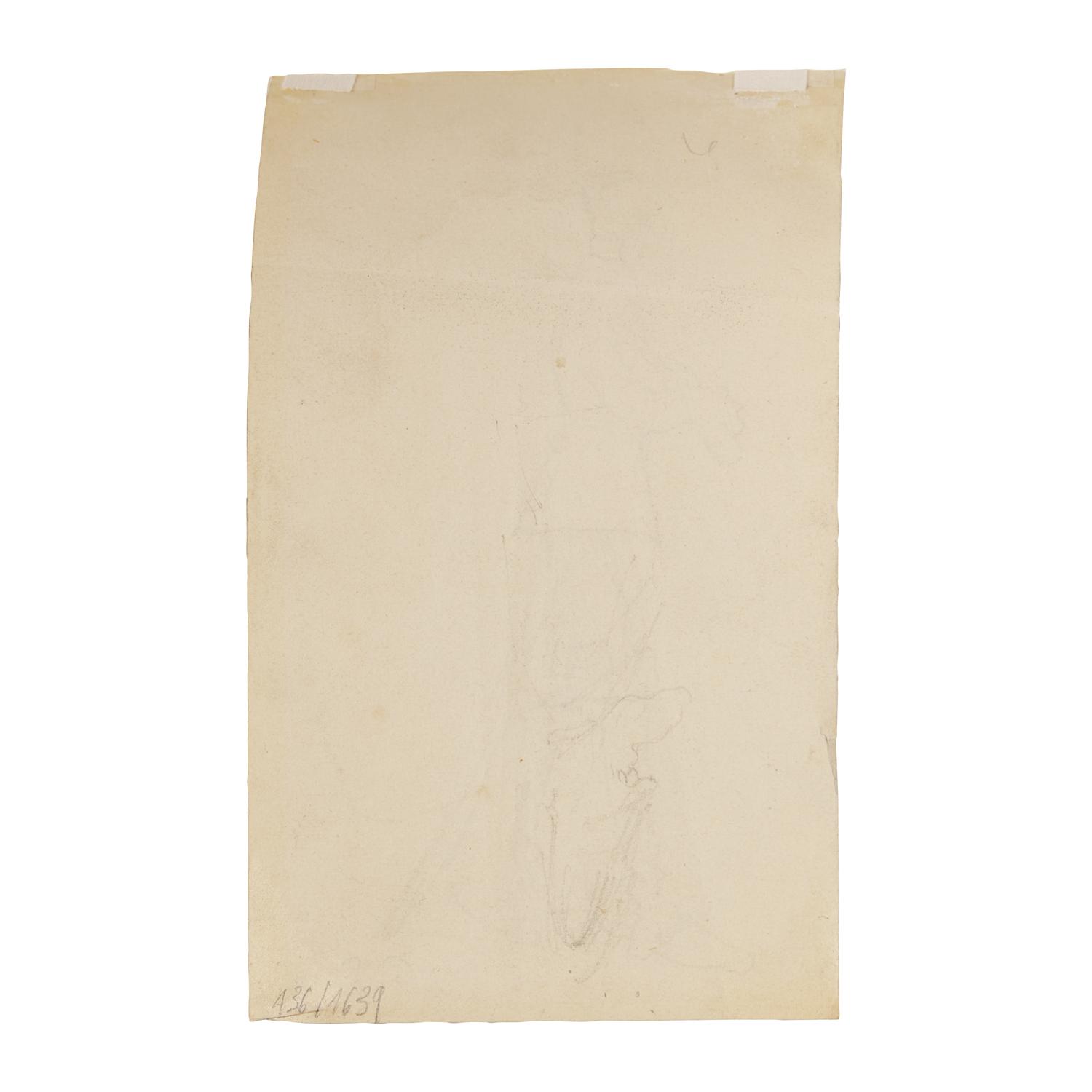 Camille Pissarro (Danish/French, 1830-1903) — Soldat Barbu de Profil