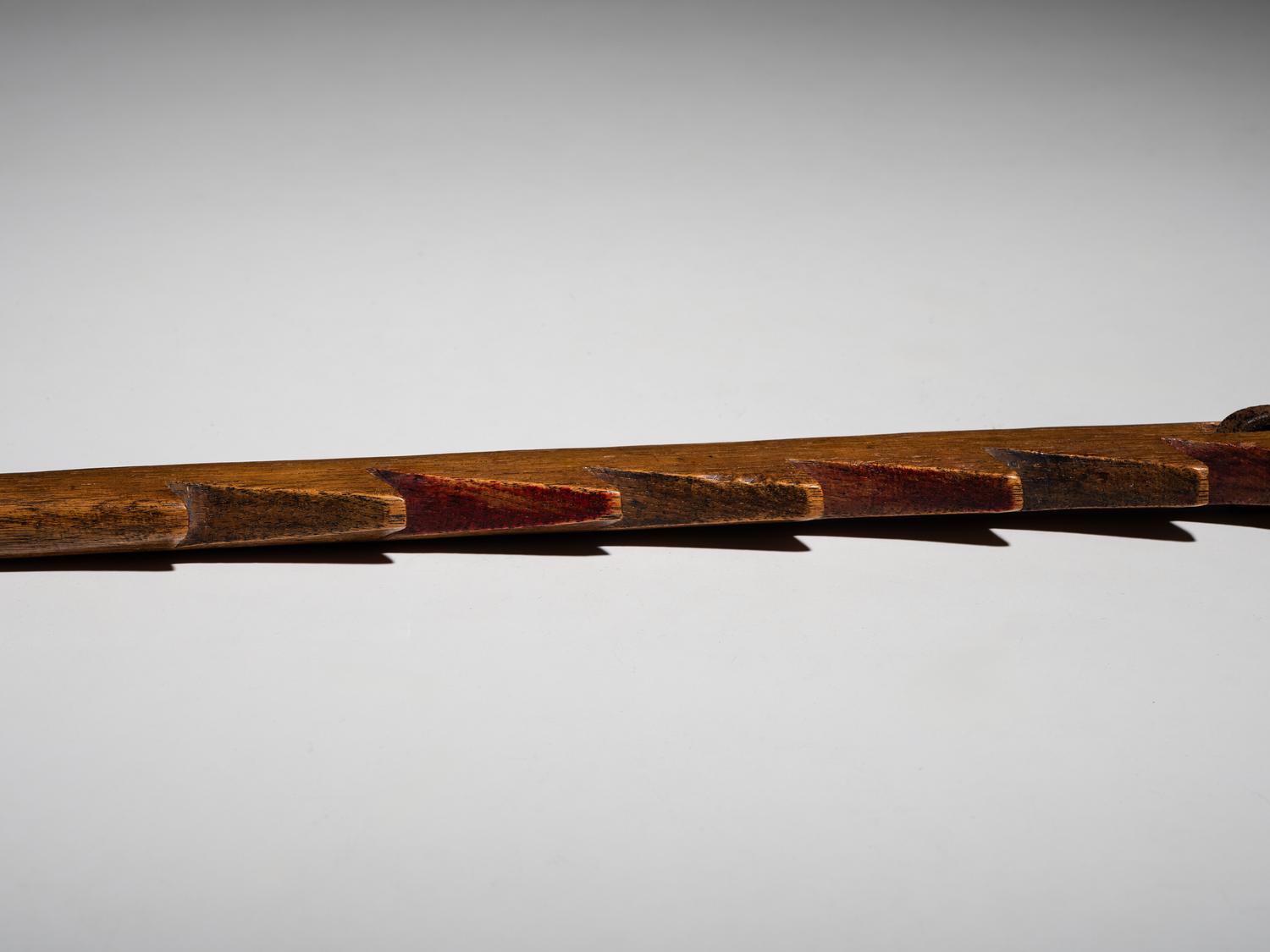 Northern Plains Sawtooth Quirt, with Beaded Wrist Strap