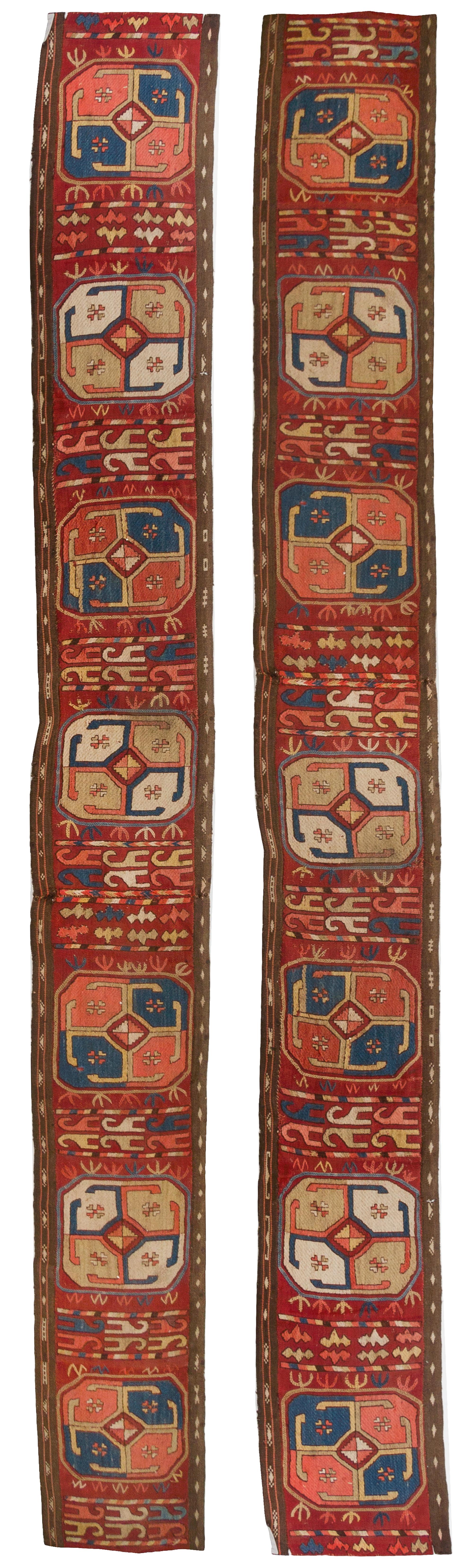 A Tekke Turkmen Wool and Cotton Tent Band 12 1/2 x 239 inches. — 19TH CENTURY