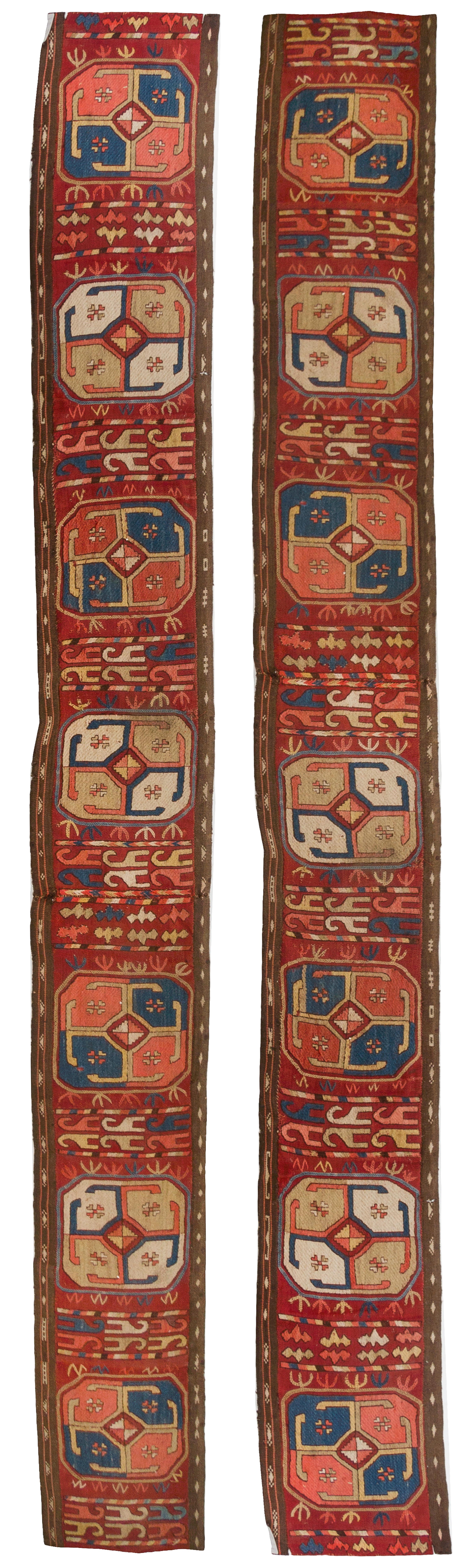 A Tekke Turkmen Wool and Cotton Tent Band 12 1/2 x 239 inches. — 19TH CENTURY