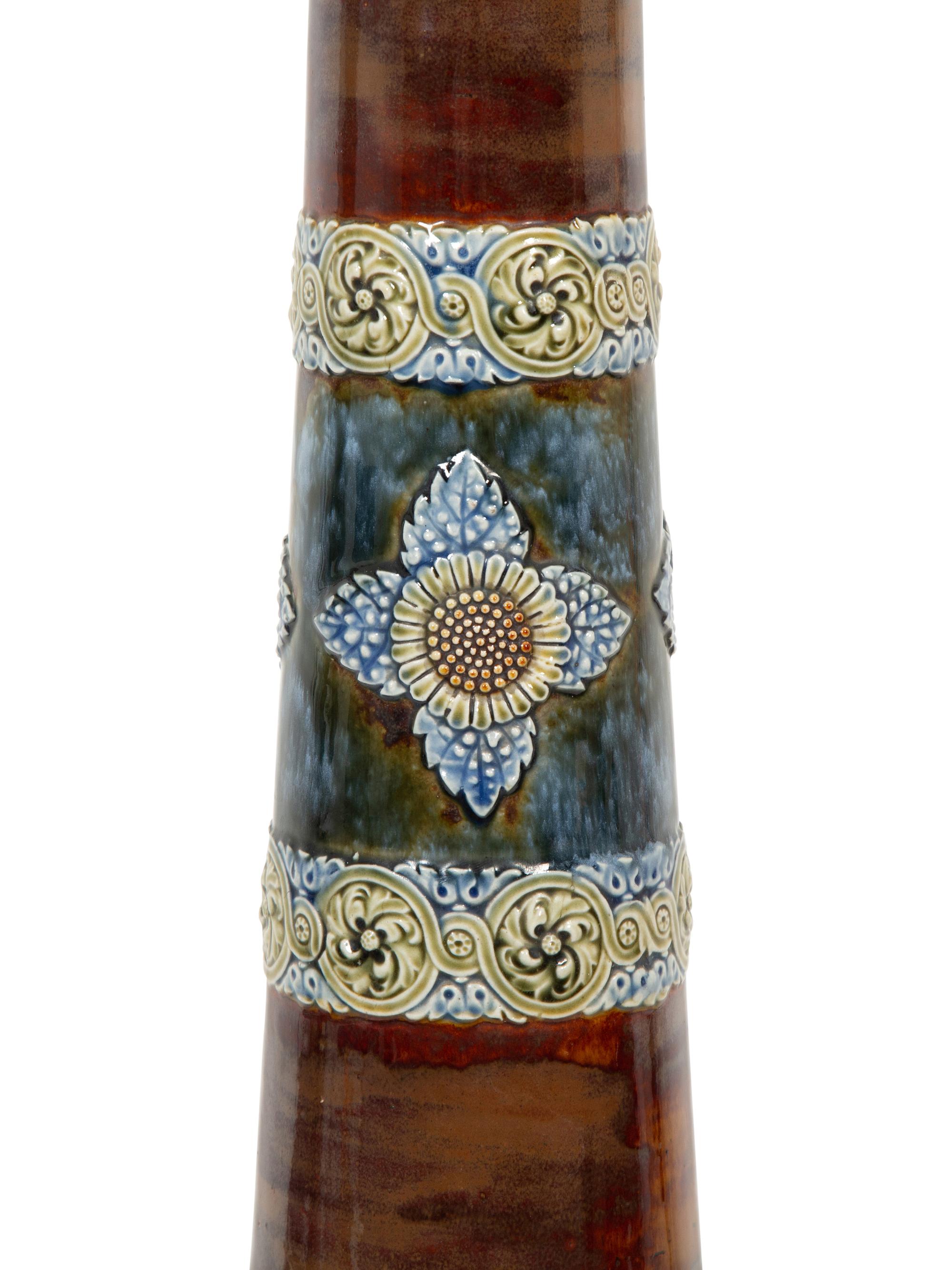 A Doulton Lambeth Salt Glazed Stoneware Pedestal