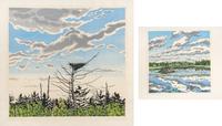 A Pair of Prints ( Osprey's Nest, 1979-80; Big Flowage , 1979)