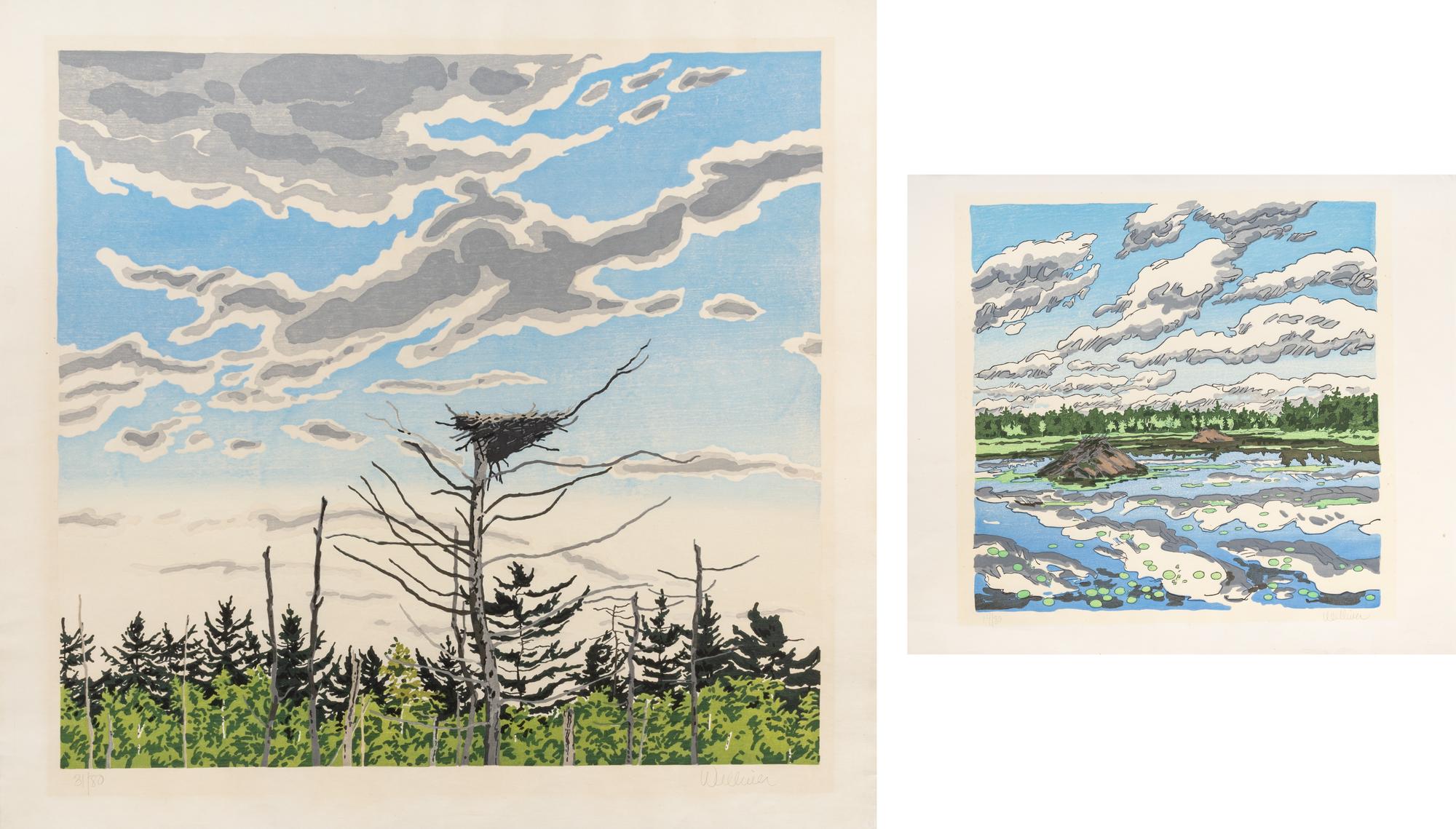 A Pair of Prints ( Osprey's Nest, 1979-80; Big Flowage , 1979)