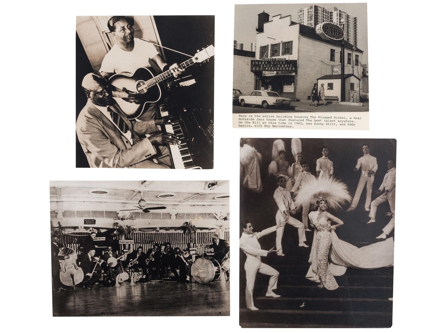 [MUSIC]. A group of photographs, real photo postcards, and sheet music from African American musicians, incl. jazz, from the late 19th and early 20th centuries.