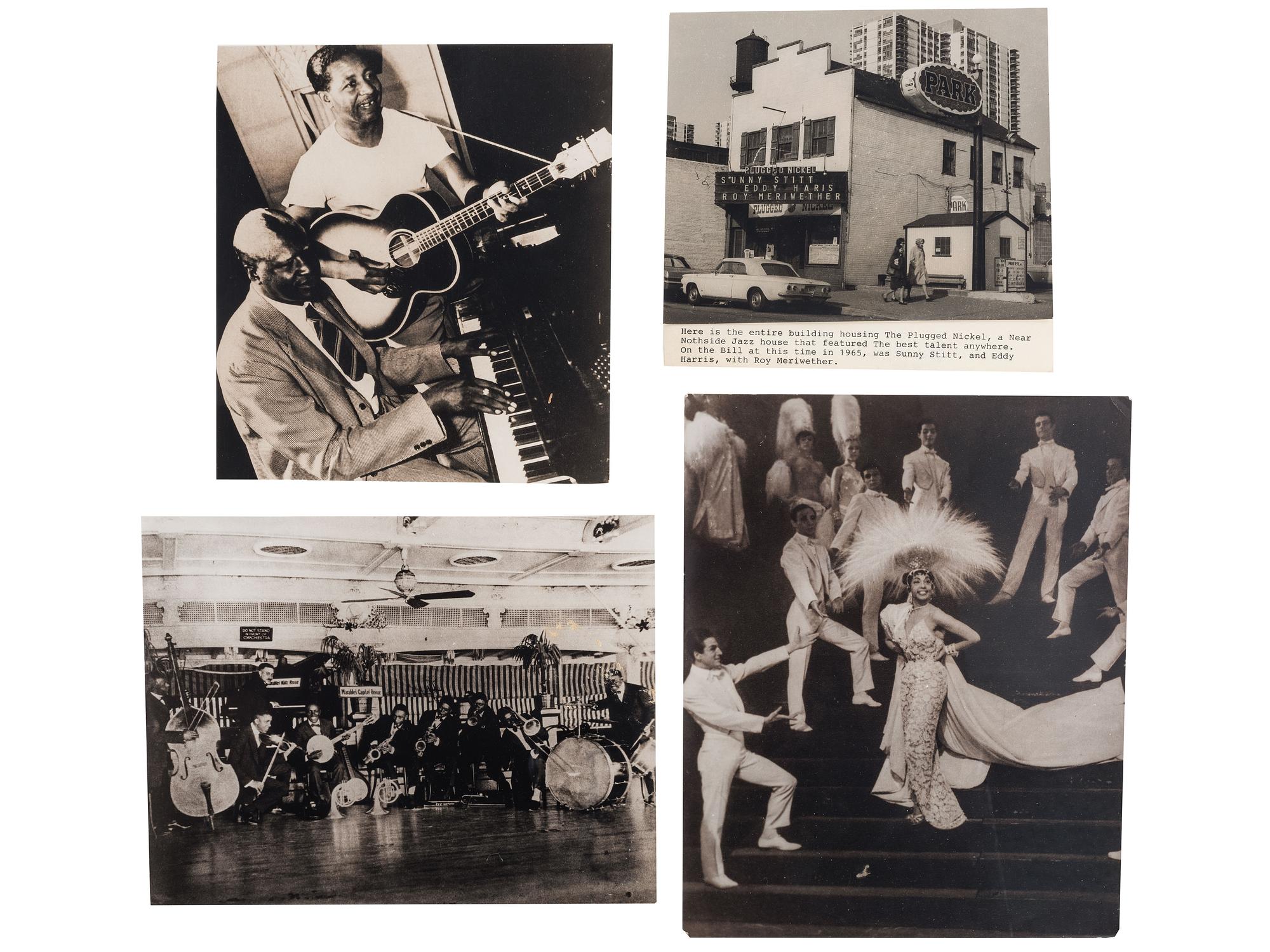 [MUSIC]. A group of photographs, real photo postcards, and sheet music from African American musicians, incl. jazz, from the late 19th and early 20th centuries.
