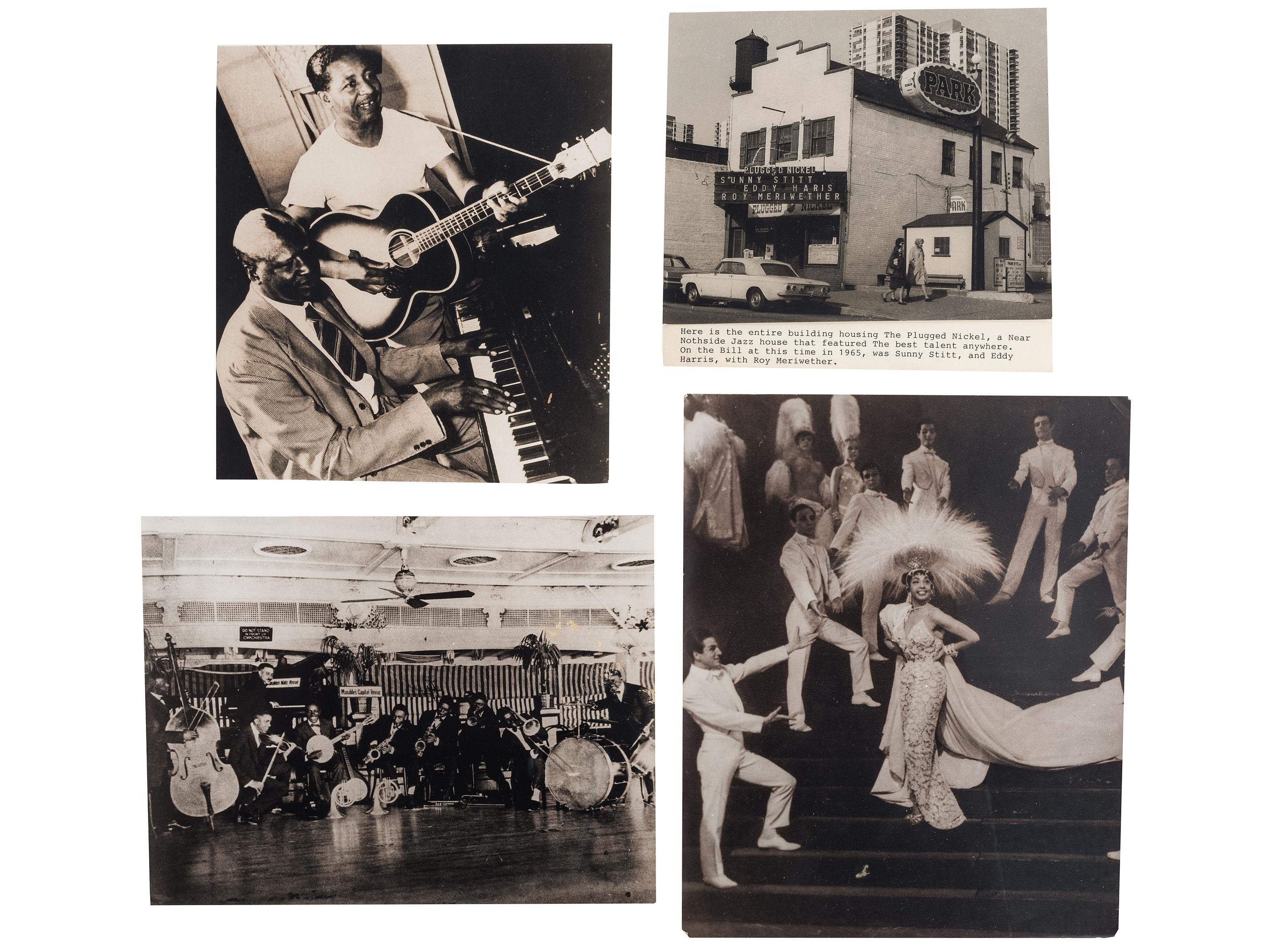 [MUSIC]. A group of photographs, real photo postcards, and sheet music from African American musicians, incl. jazz, from the late 19th and early 20th centuries.